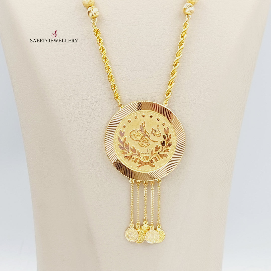 21K Gold Rashadi Model Necklace by Saeed Jewelry - Image 5