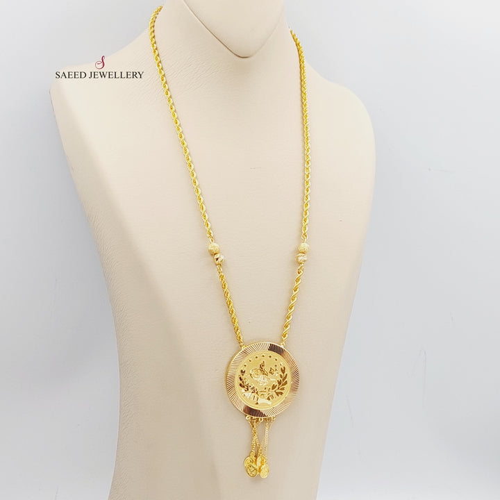 21K Gold Rashadi Model Necklace by Saeed Jewelry - Image 1