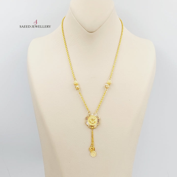 21K Gold Rashadi Model Necklace by Saeed Jewelry - Image 6