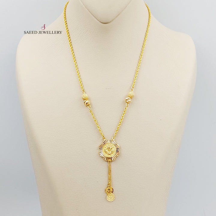 21K Rashadi Model Necklace Made of 21K Yellow Gold by Saeed Jewelry-26604