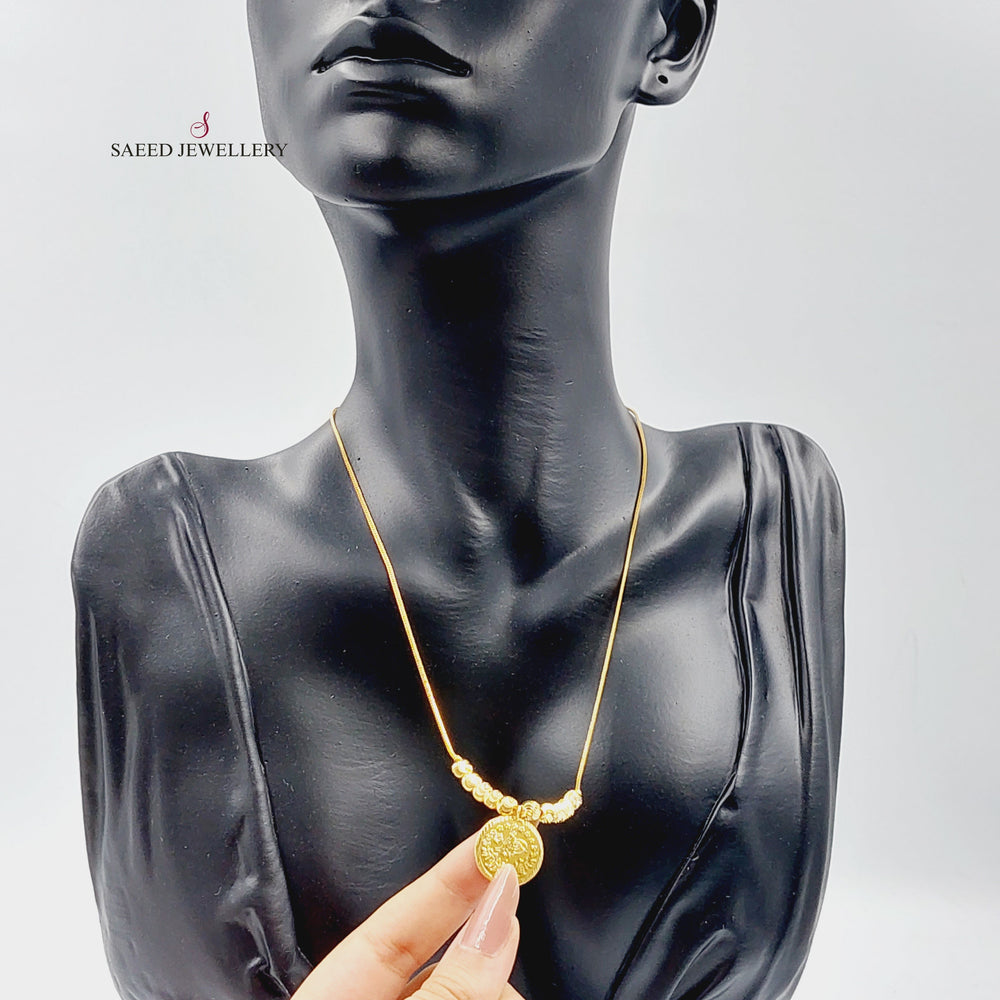 21K Gold Rashadi Model Necklace by Saeed Jewelry - Image 2