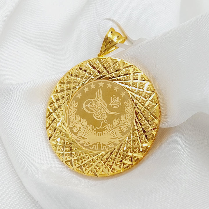 21K Gold Rashadi Model Pendant by Saeed Jewelry - Image 10