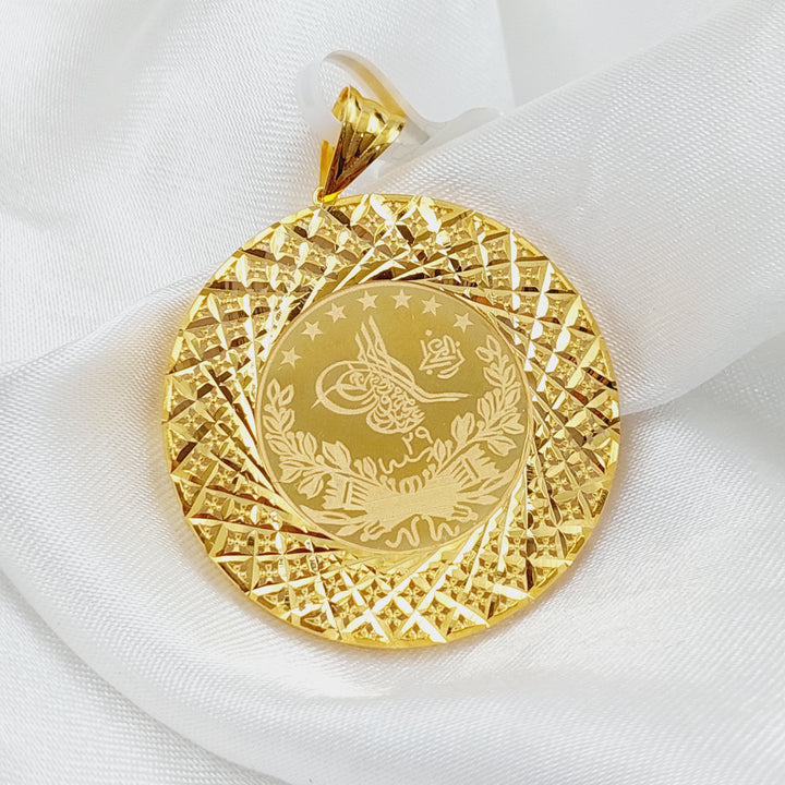 21K Gold Rashadi Model Pendant by Saeed Jewelry - Image 8