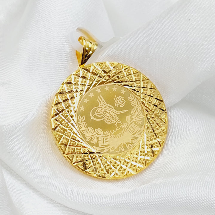 21K Gold Rashadi Model Pendant by Saeed Jewelry - Image 7