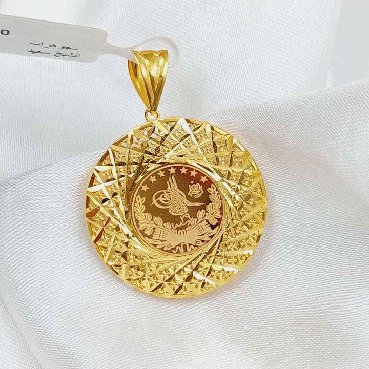 21K Gold Rashadi Model Pendant by Saeed Jewelry - Image 8