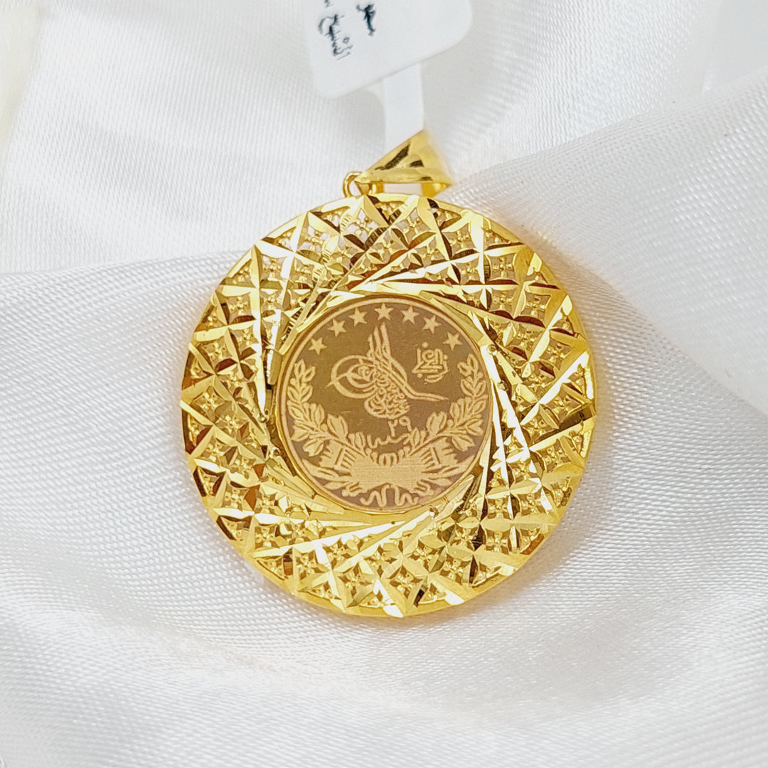 21K Gold Rashadi Model Pendant by Saeed Jewelry - Image 1