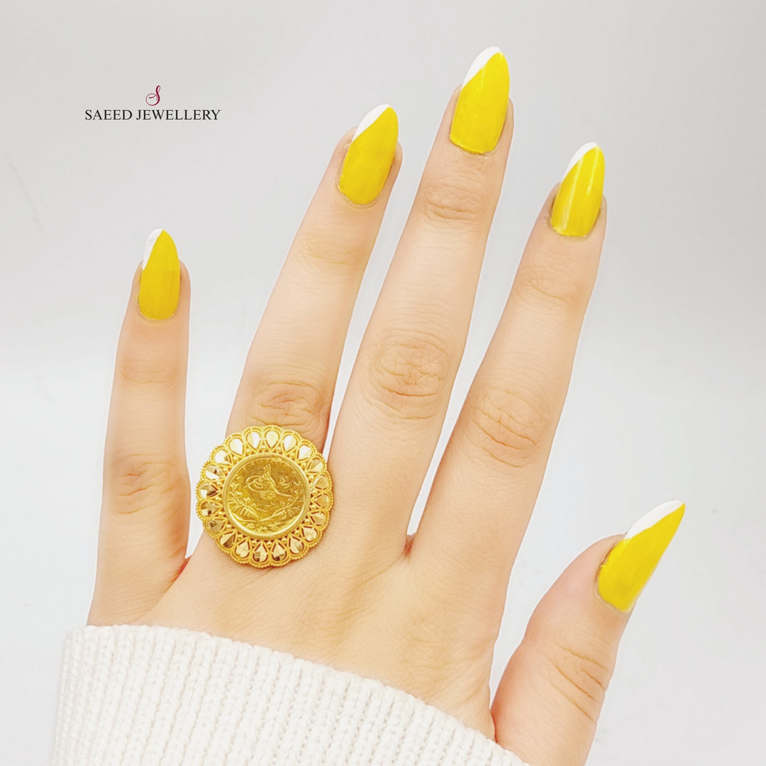 21K Gold Rashadi Model Ring by Saeed Jewelry - Image 2