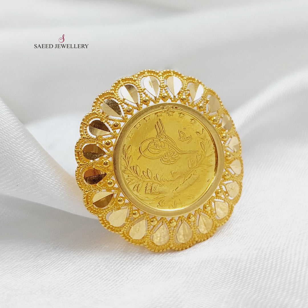 21K Gold Rashadi Model Ring by Saeed Jewelry - Image 3