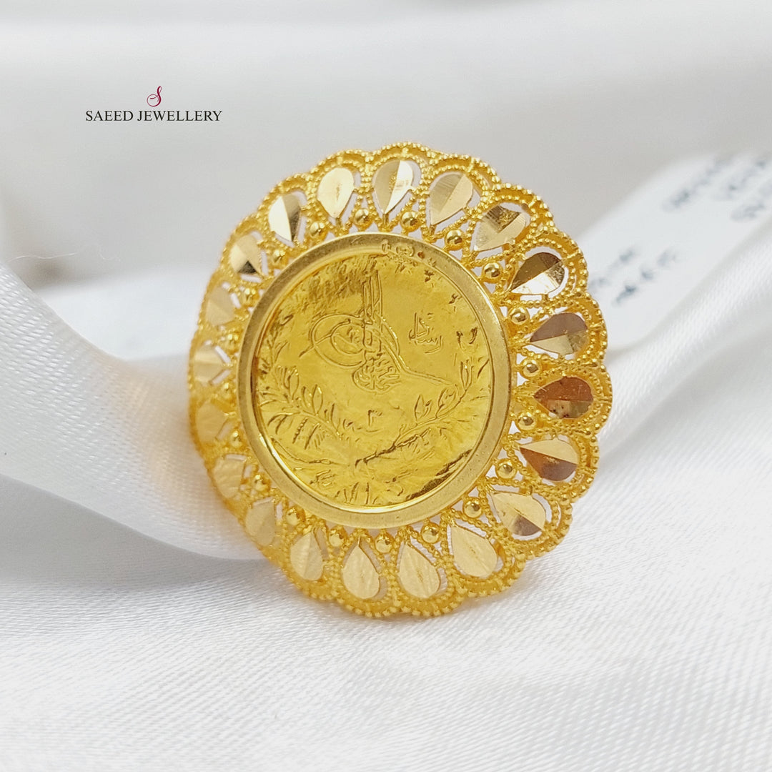 21K Gold Rashadi Model Ring by Saeed Jewelry - Image 4