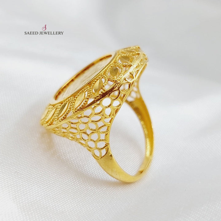 21K Gold Rashadi Model Ring by Saeed Jewelry - Image 4