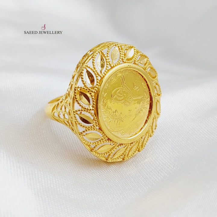 21K Gold Rashadi Model Ring by Saeed Jewelry - Image 5