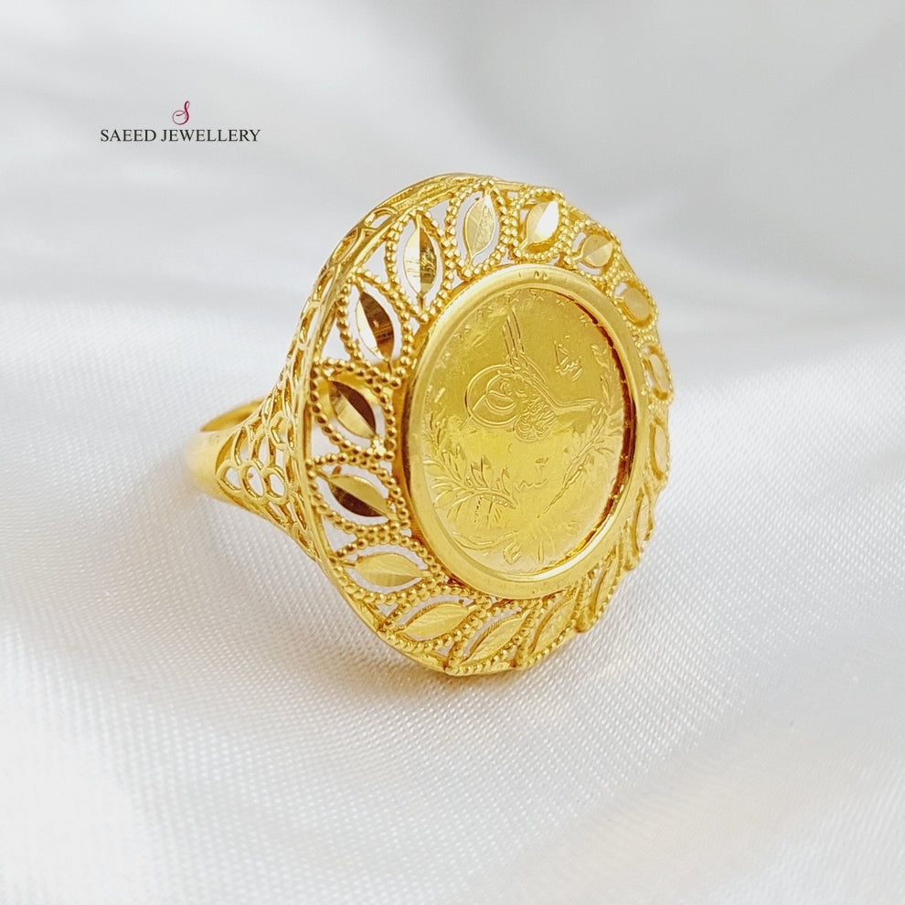 21K Gold Rashadi Model Ring by Saeed Jewelry - Image 11