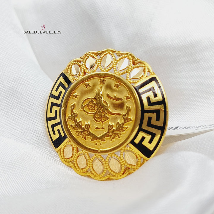 21K Gold Rashadi Model Ring by Saeed Jewelry - Image 7