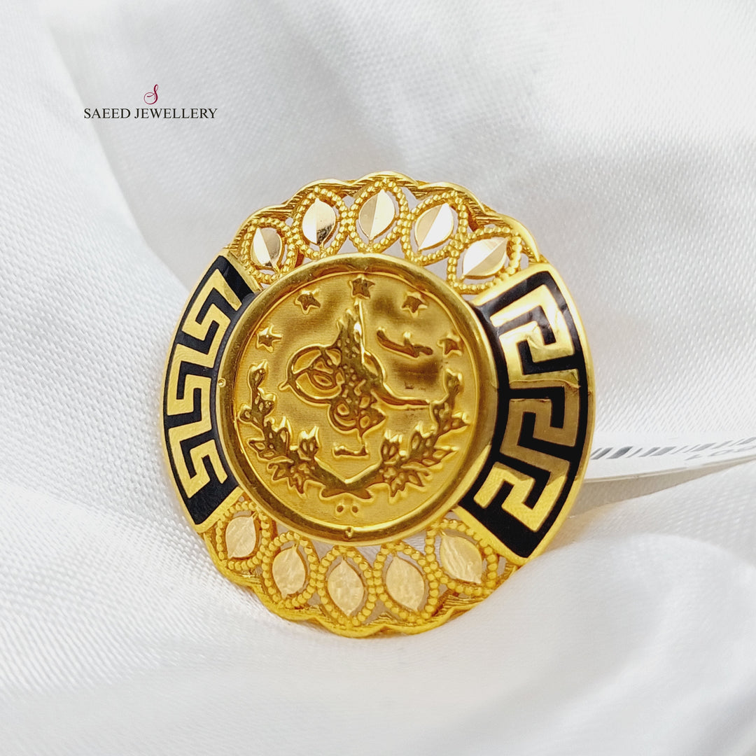 21K Gold Rashadi Model Ring by Saeed Jewelry - Image 4