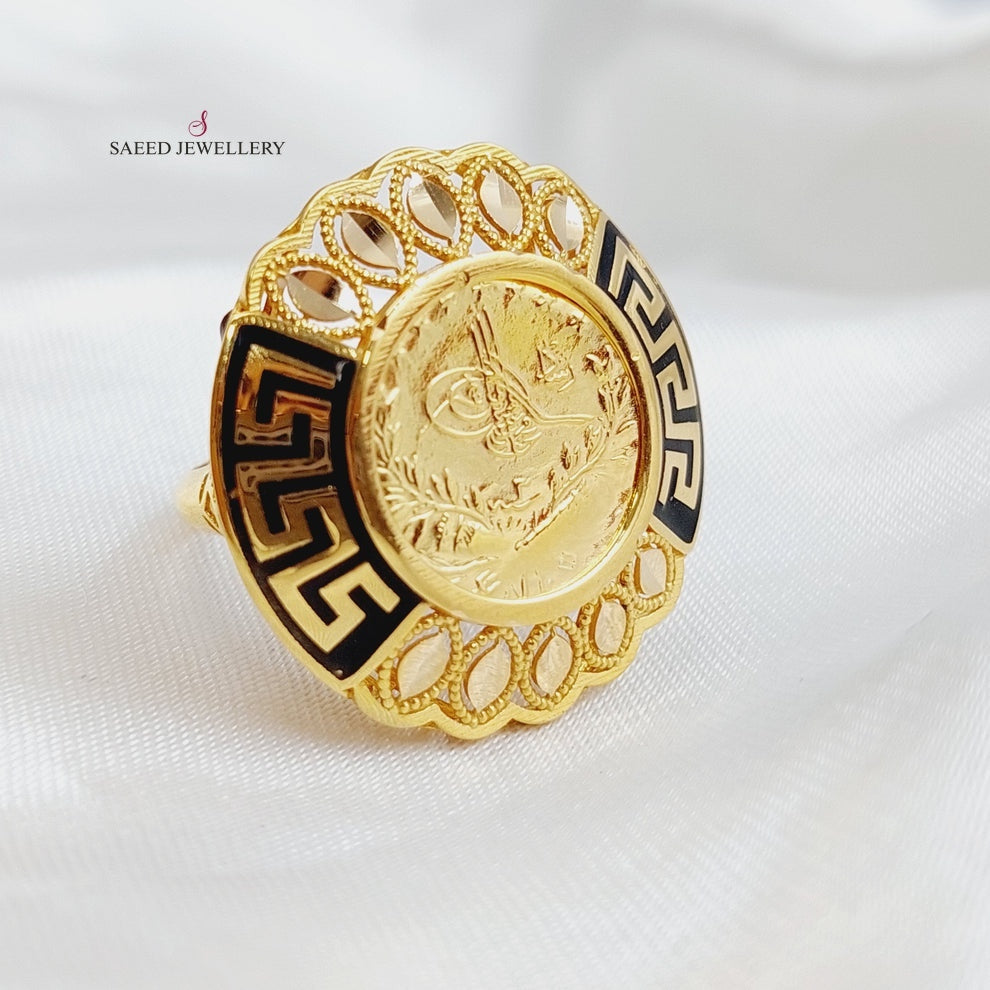 21K Gold Rashadi Model Ring by Saeed Jewelry - Image 5