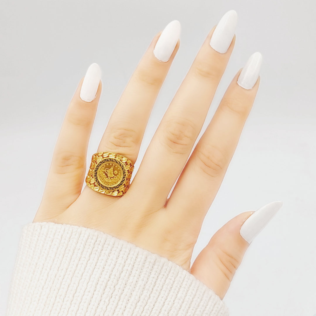 21K Gold Rashadi Model Ring by Saeed Jewelry - Image 1