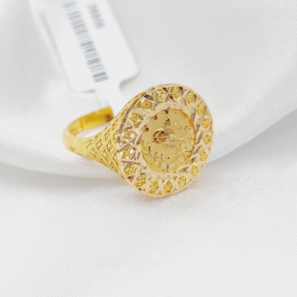 21K Gold Rashadi Model Ring by Saeed Jewelry - Image 2