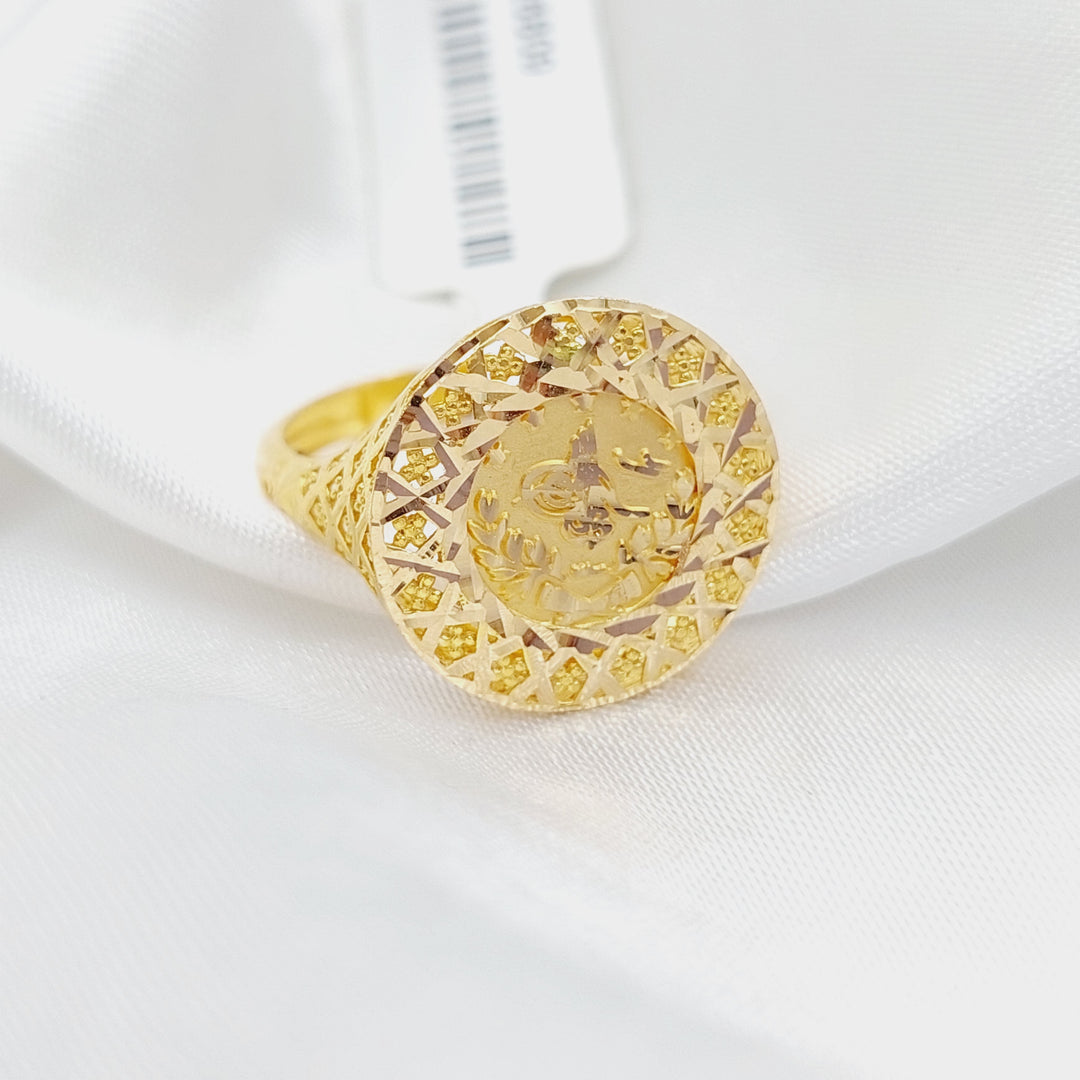 21K Gold Rashadi Model Ring by Saeed Jewelry - Image 4