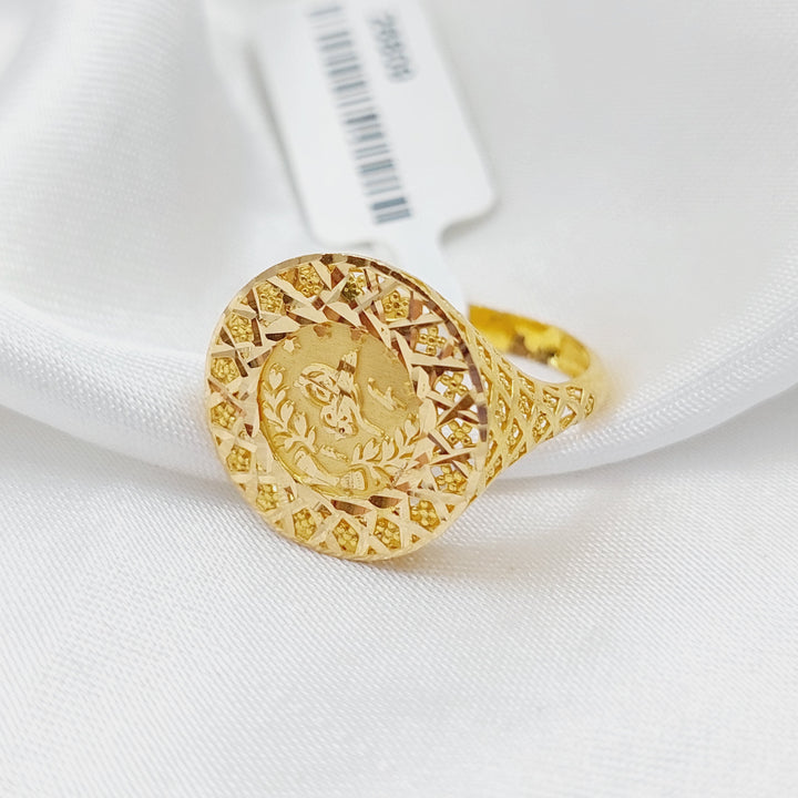 21K Gold Rashadi Model Ring by Saeed Jewelry - Image 1