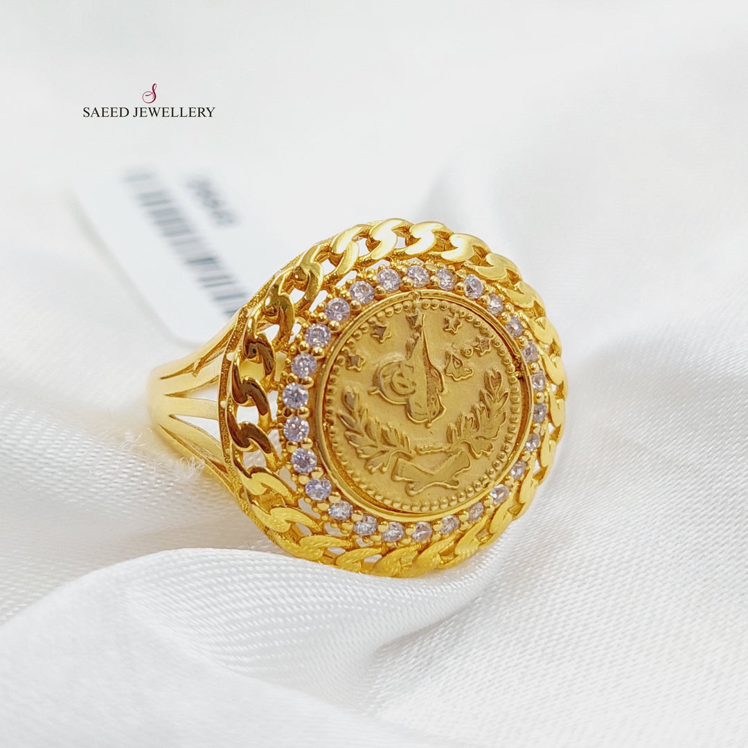 21K Gold Rashadi Model Ring by Saeed Jewelry - Image 7