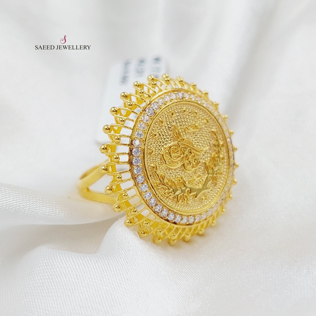 21K Gold Rashadi Model Ring by Saeed Jewelry - Image 7