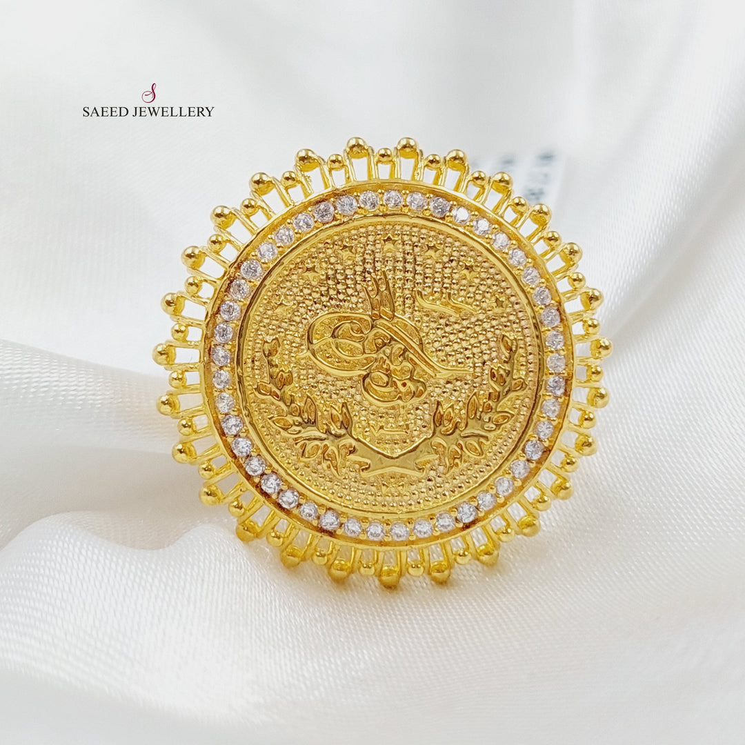 21K Gold Rashadi Model Ring by Saeed Jewelry - Image 11