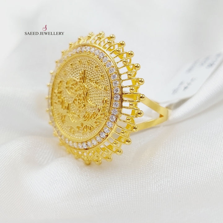 21K Gold Rashadi Model Ring by Saeed Jewelry - Image 9