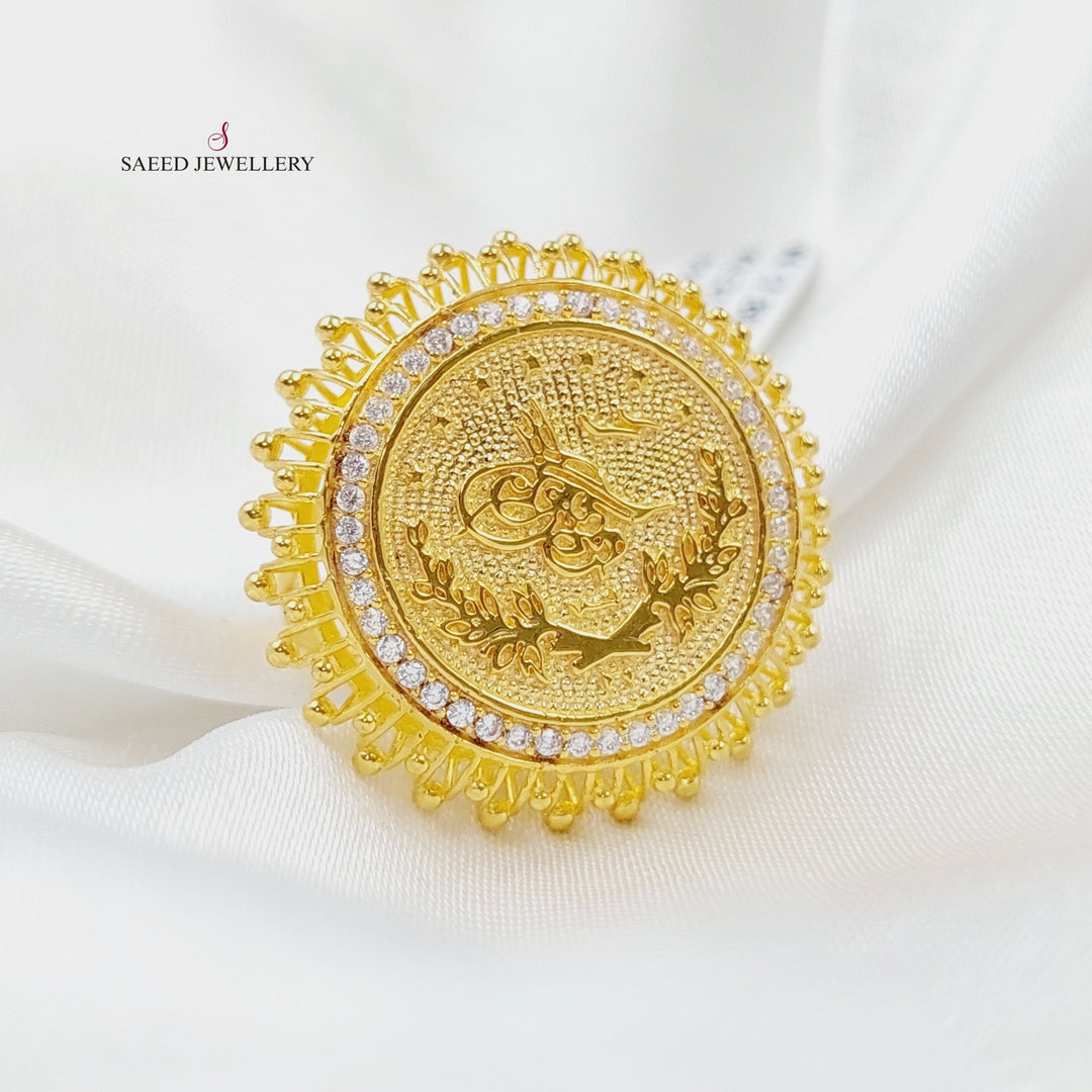 21K Gold Rashadi Model Ring by Saeed Jewelry - Image 6