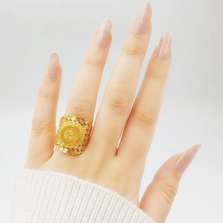 21K Gold Rashadi Model Ring by Saeed Jewelry - Image 2