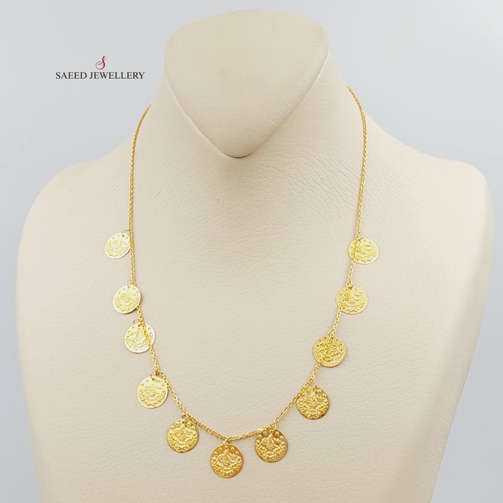 21K Gold Rashadi Necklace by Saeed Jewelry - Image 3