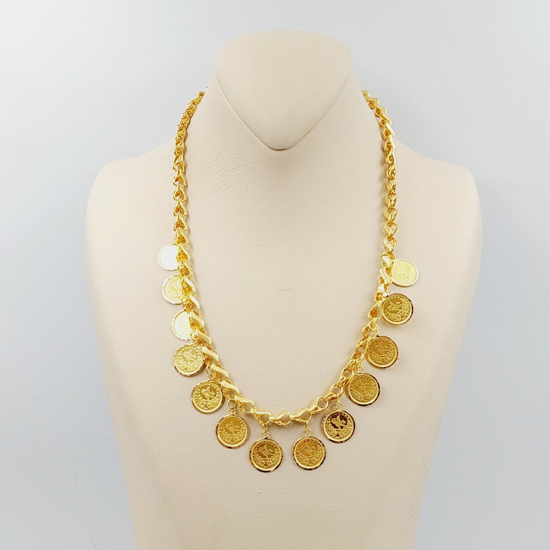 21K Gold Rashadi Necklace by Saeed Jewelry - Image 6