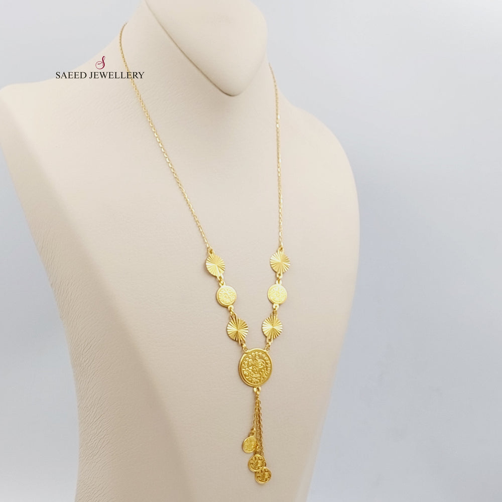 21K Gold Rashadi Necklace by Saeed Jewelry - Image 2