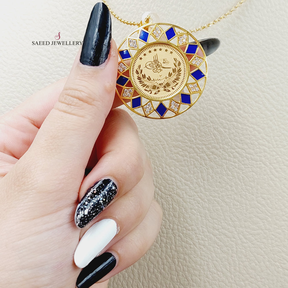 21K Gold Rashadi Pendant by Saeed Jewelry - Image 2