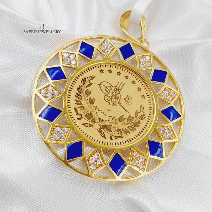 21K Gold Rashadi Pendant by Saeed Jewelry - Image 6