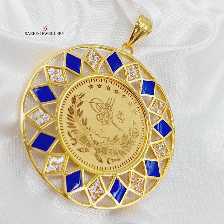 21K Gold Rashadi Pendant by Saeed Jewelry - Image 4