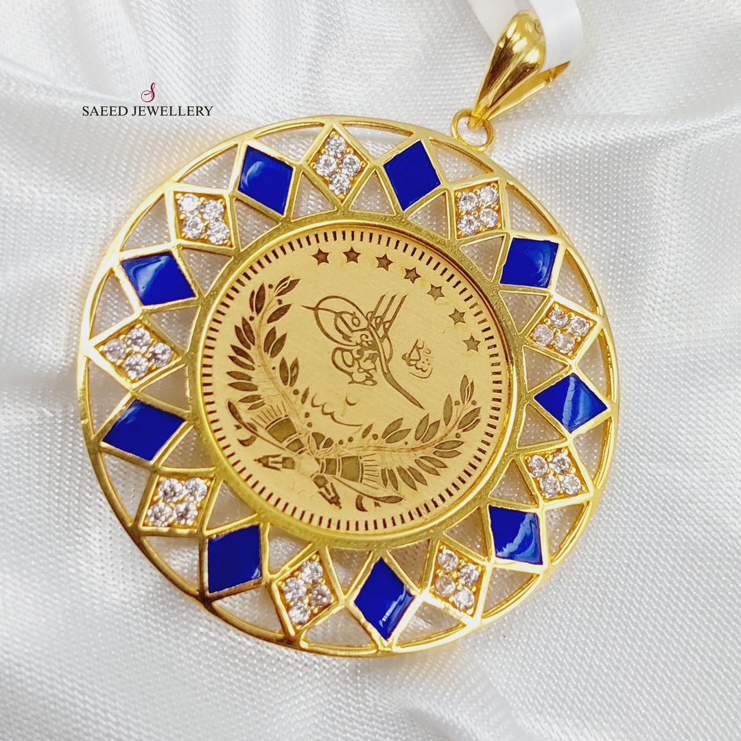 21K Gold Rashadi Pendant by Saeed Jewelry - Image 1