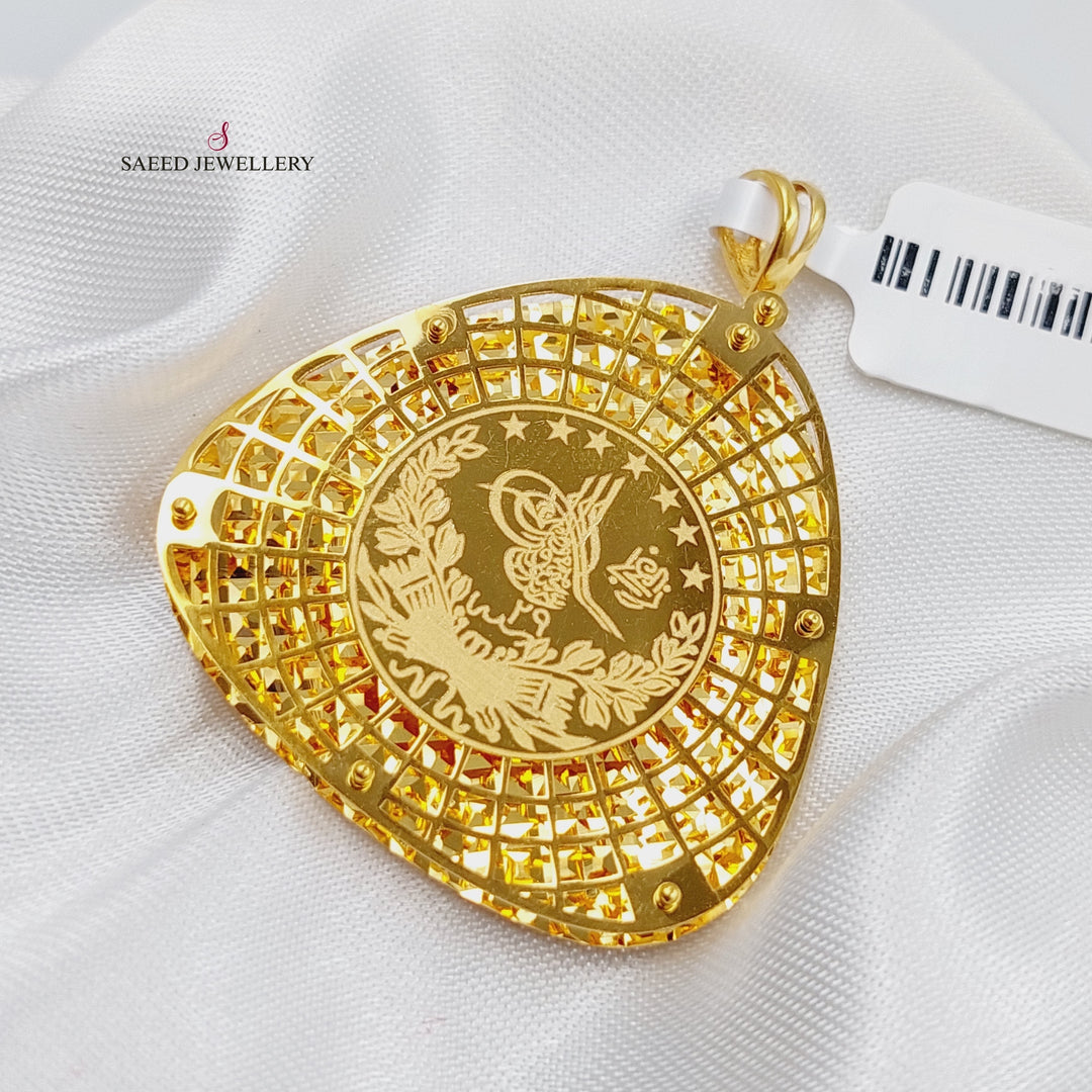 21K Gold Rashadi Pendant by Saeed Jewelry - Image 3