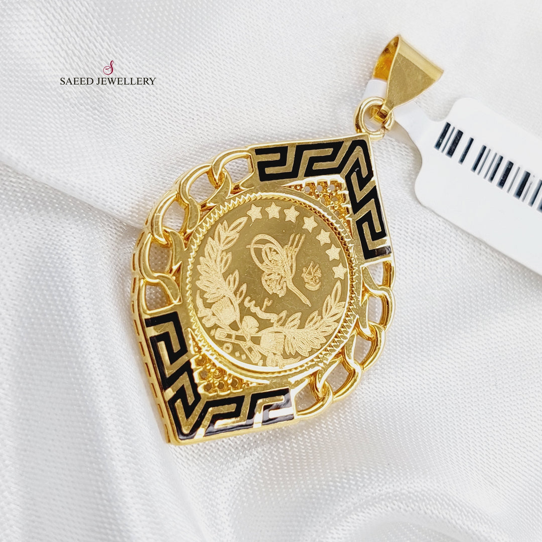 21K Gold Rashadi Pendant by Saeed Jewelry - Image 3