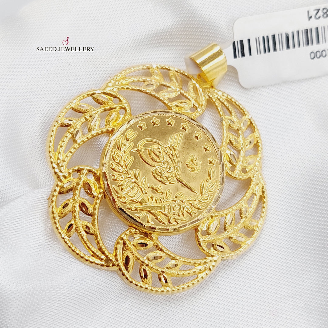 21K Gold Rashadi Pendant by Saeed Jewelry - Image 1