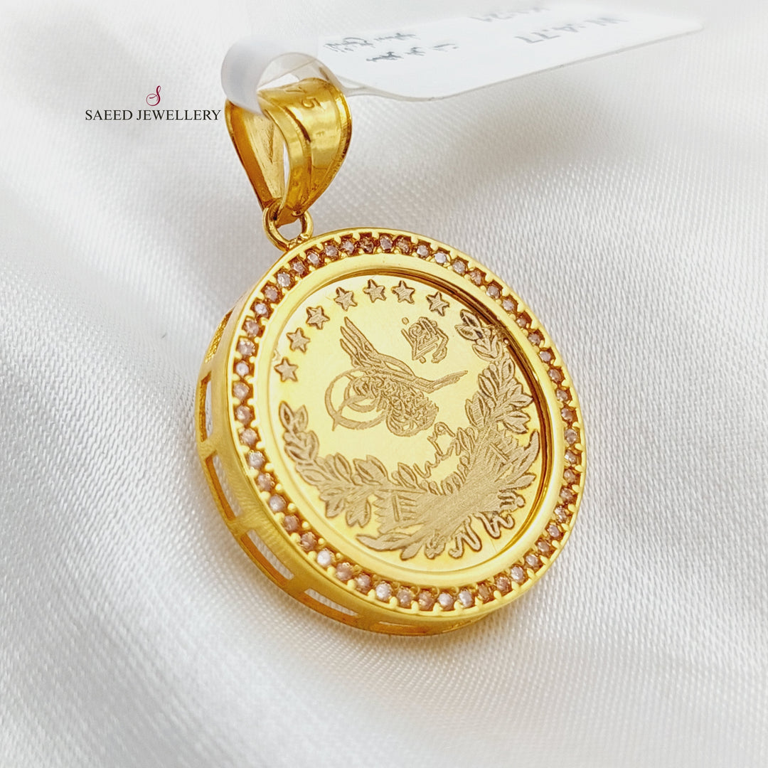 21K Gold Rashadi Pendant by Saeed Jewelry - Image 7