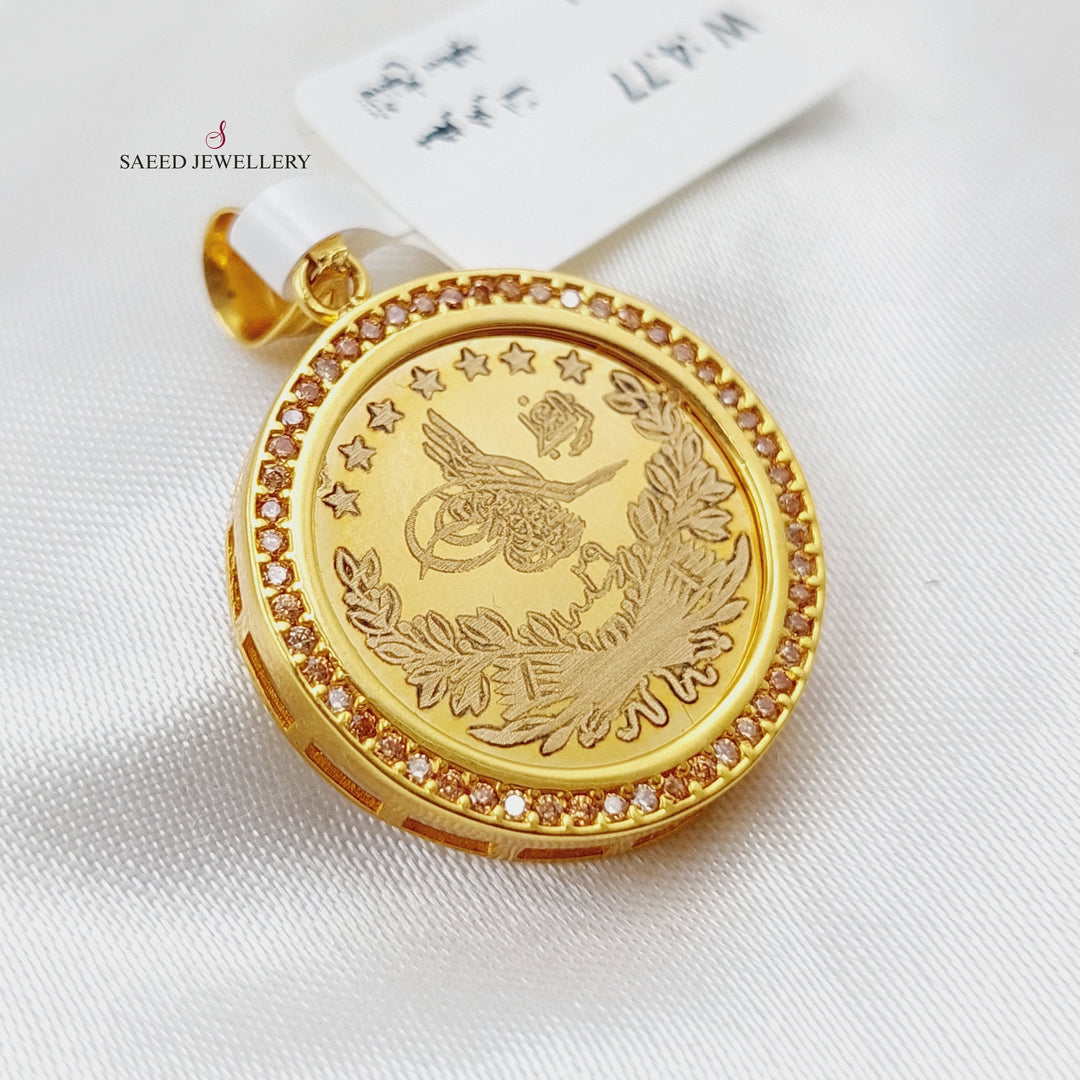 21K Gold Rashadi Pendant by Saeed Jewelry - Image 1