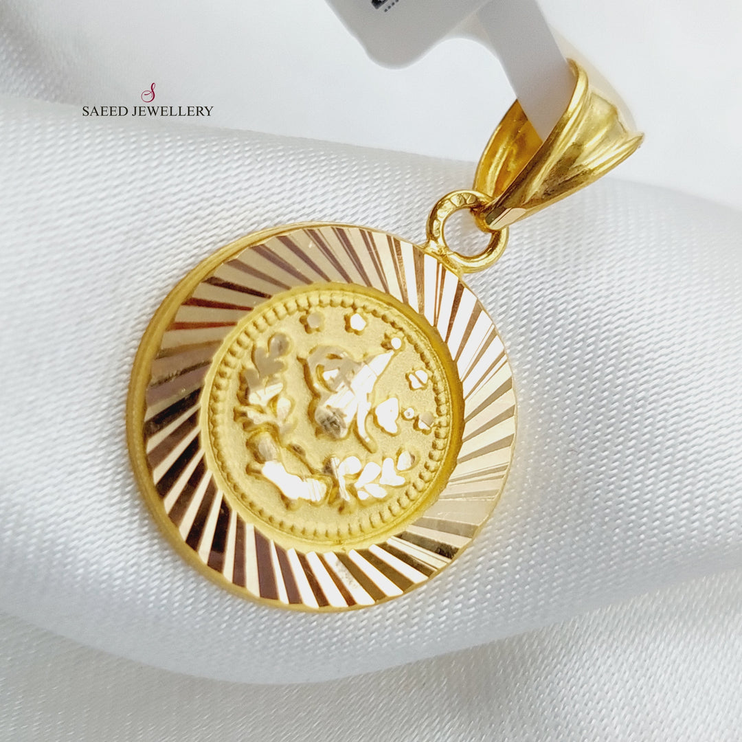 21K Gold Rashadi Pendant by Saeed Jewelry - Image 3