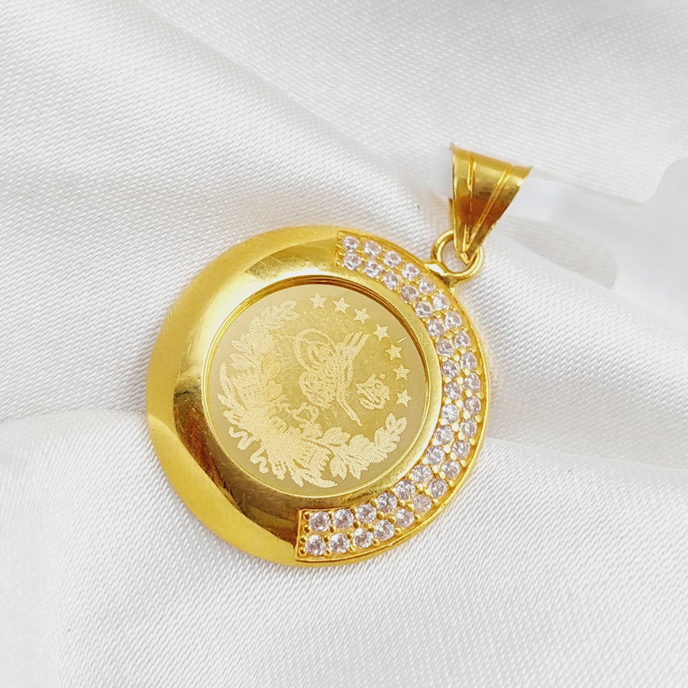 21K Gold Rashadi Pendant by Saeed Jewelry - Image 2