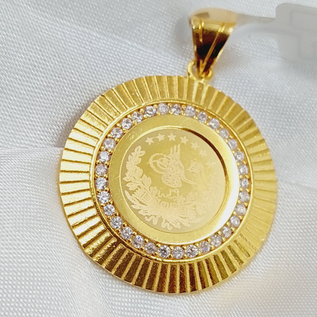 21K Gold Rashadi Pendant by Saeed Jewelry - Image 3