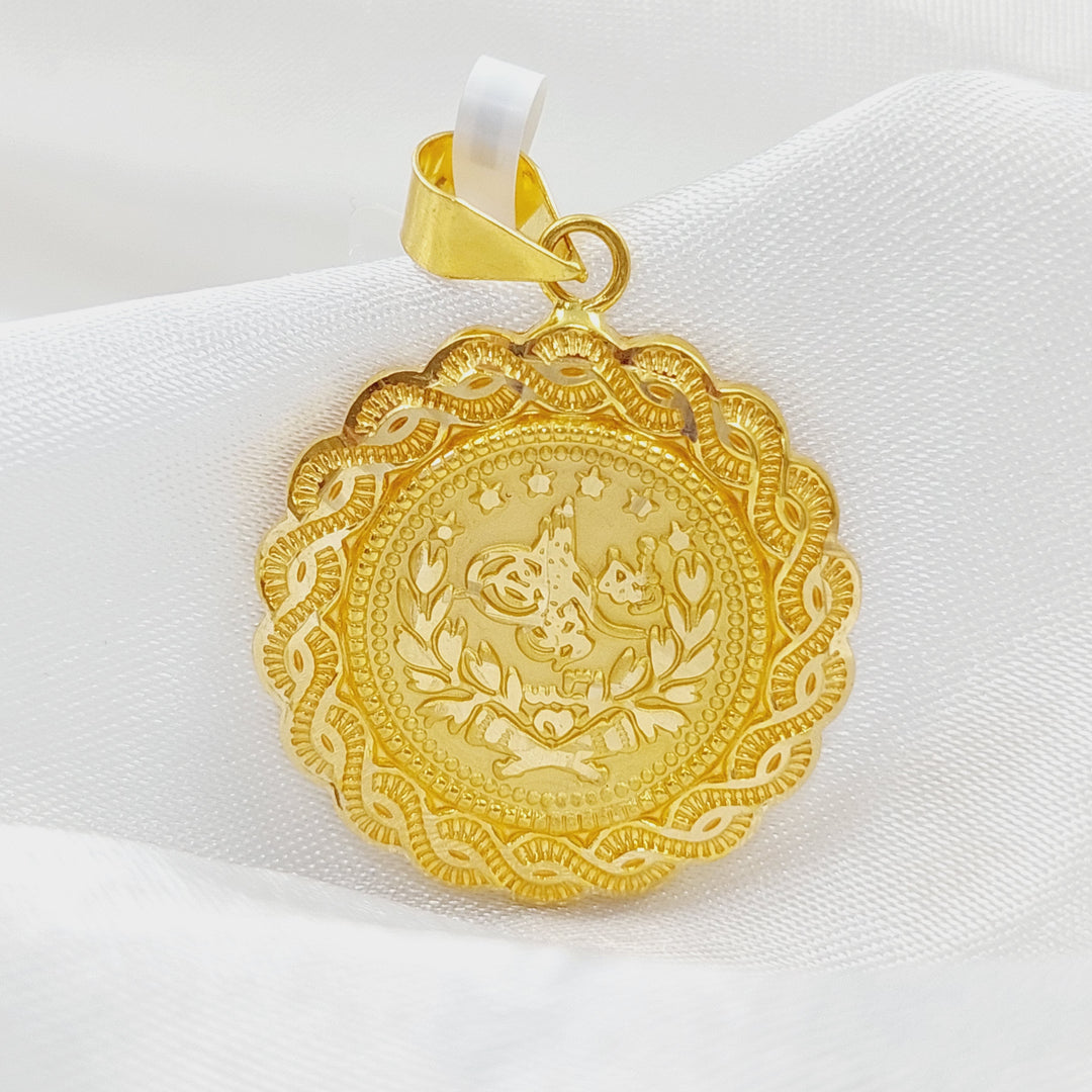 21K Rashadi Pendant Made of 21K Yellow Gold by Saeed Jewelry-25993