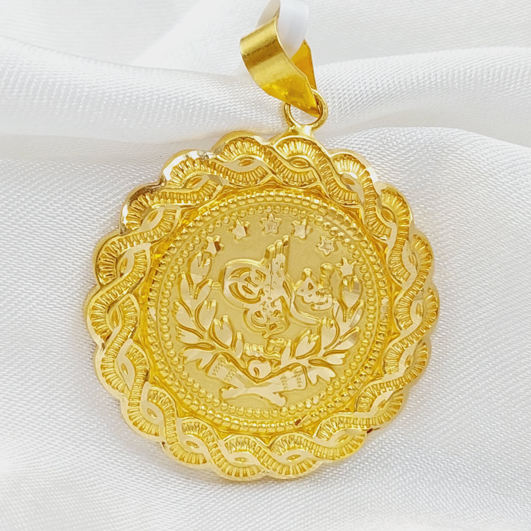 21K Gold Rashadi Pendant by Saeed Jewelry - Image 6