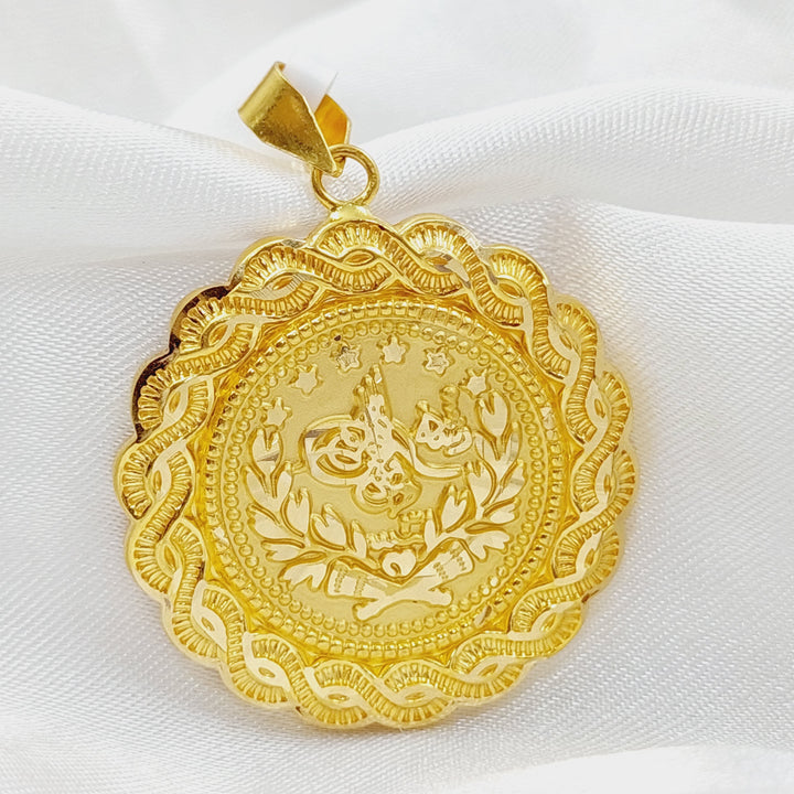 21K Gold Rashadi Pendant by Saeed Jewelry - Image 3