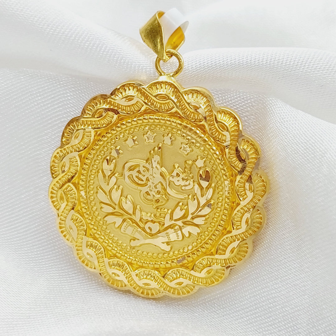 21K Gold Rashadi Pendant by Saeed Jewelry - Image 4