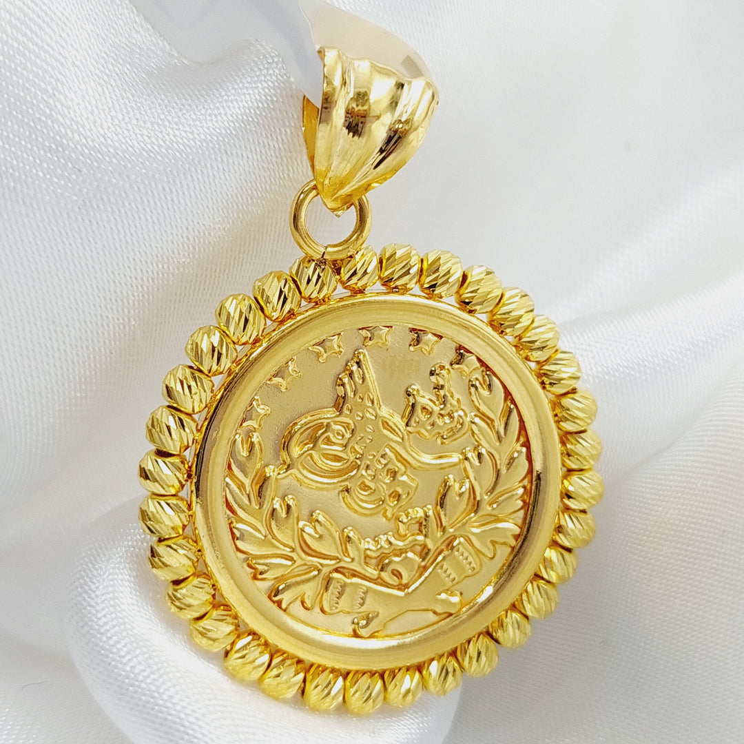 21K Gold Rashadi Pendant by Saeed Jewelry - Image 1