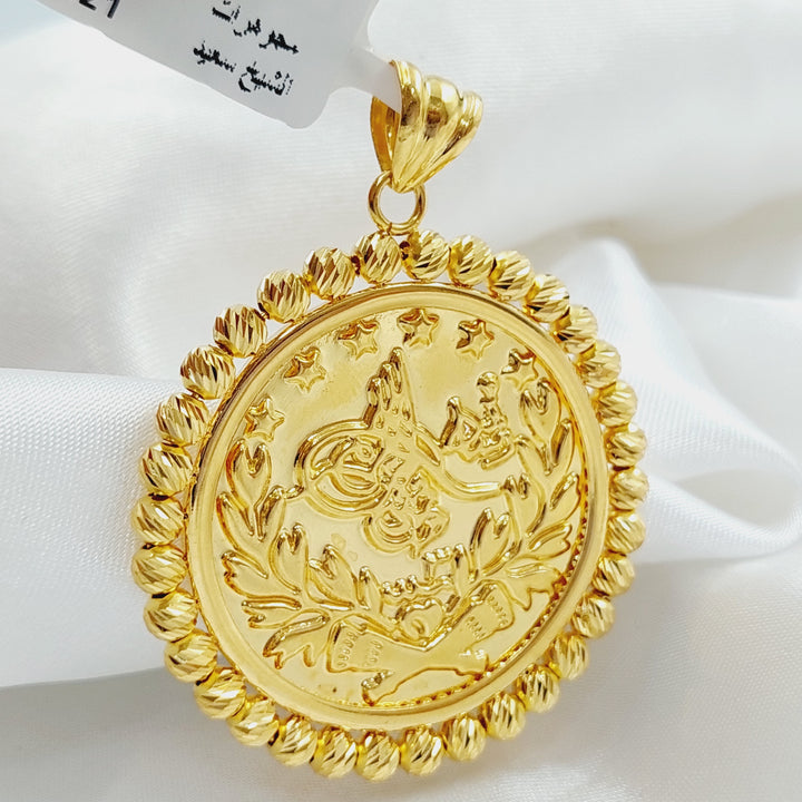 21K Gold Rashadi Pendant by Saeed Jewelry - Image 4